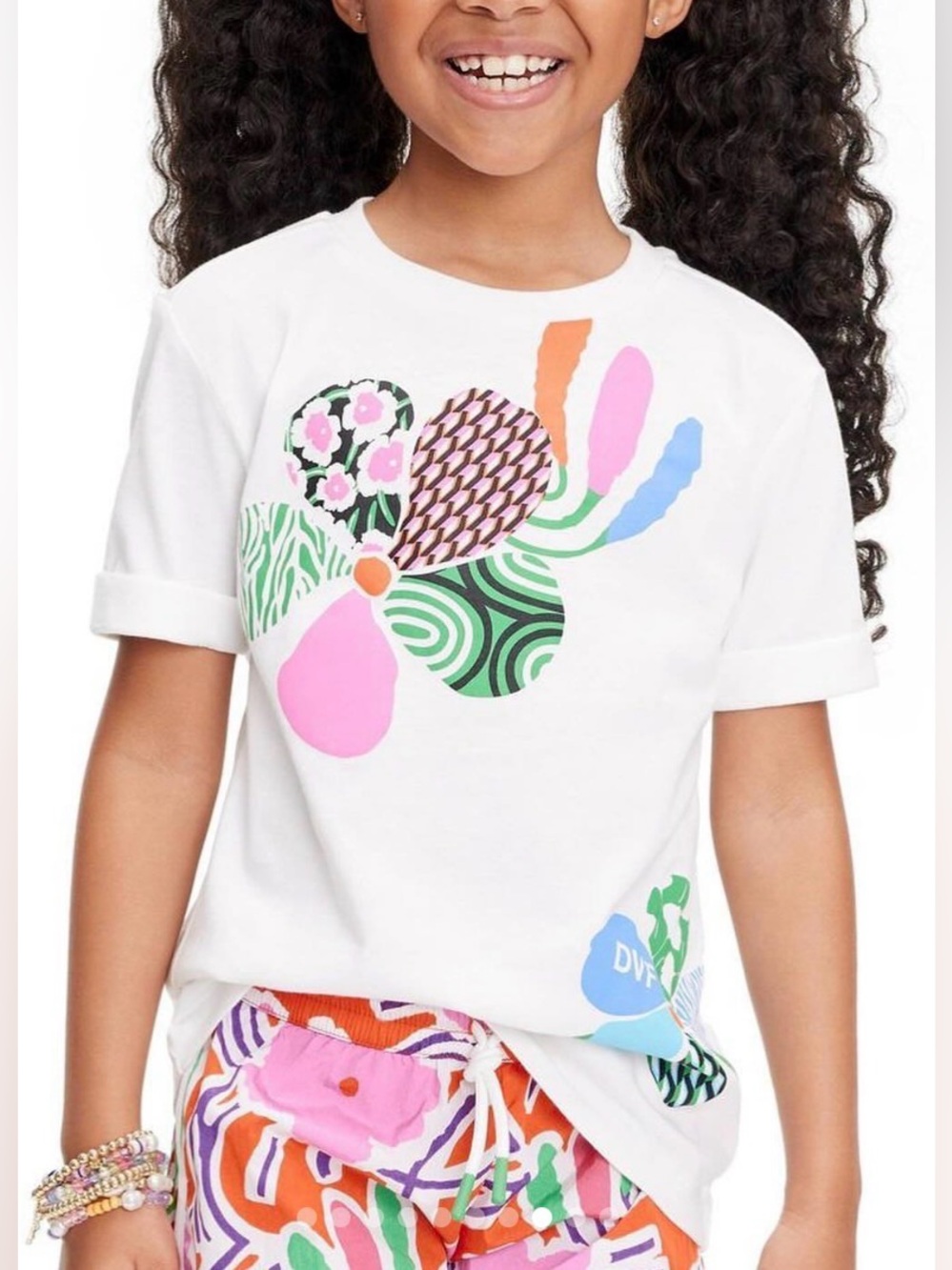 Diane Von Furstenberg Kid's Flower Groove Pink Shorts and Marching Top